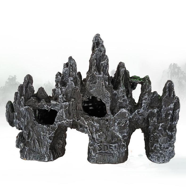 Large Resin Imitation Stone for Creative Rockery Landscaping & Aquarium Decor