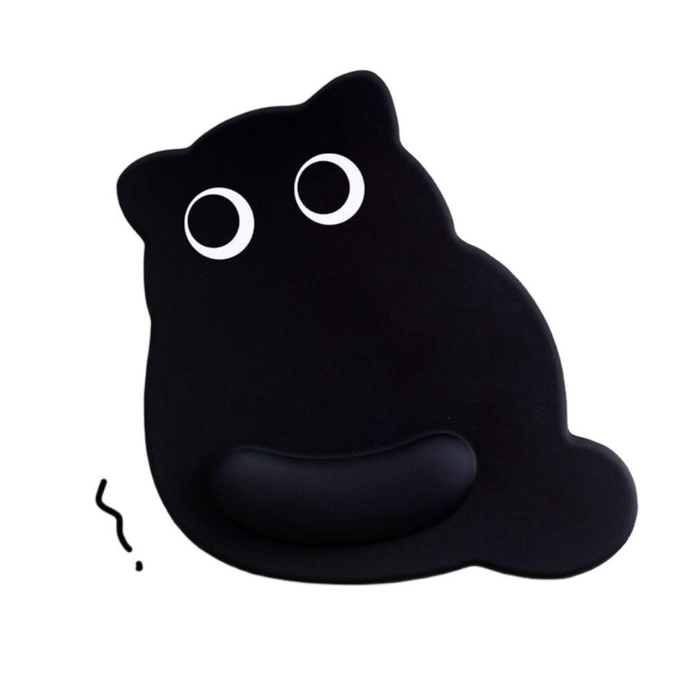 Wrist Pad Cat Large Mouse Mat Cartoon Kawaii Cat Mouse Pad Black Cat Mouse Pads  Office Desk