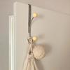 1 Pc Hook Behind The Door Cream Wind No Punching Required Originality Hook Iron Practical Cream Color Storage Coat  Hat Hook
