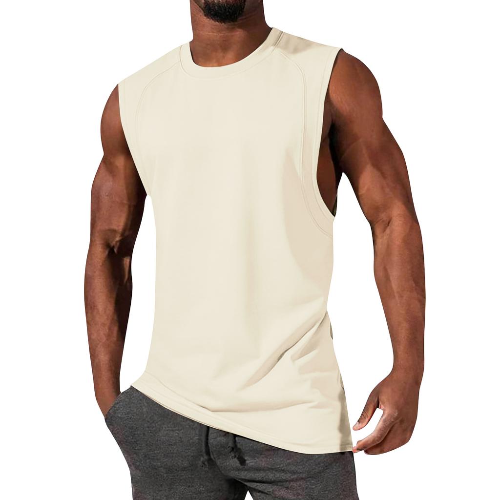 Men's Sleeveless Vest Men's Casual Fashion Sports Sleeveless Vest
