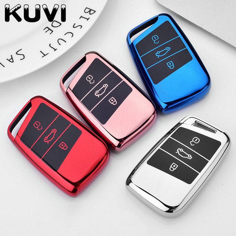 Soft Tpu Car Remote Key Case Cover Holder Shell Fob For Volkswagen Vw Magotan Passat B8 For Skoda Superb A7 Accessories
