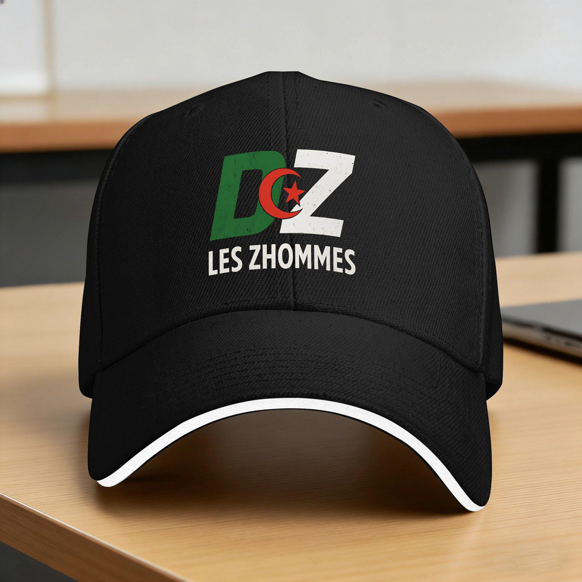 Dz Algerien Algerische Flagge Baseballkappe Tennis Skate Sonnenschutz Hip Hop Hüte Unisex Herren Passform Retro Design Baseballkappen One Size black