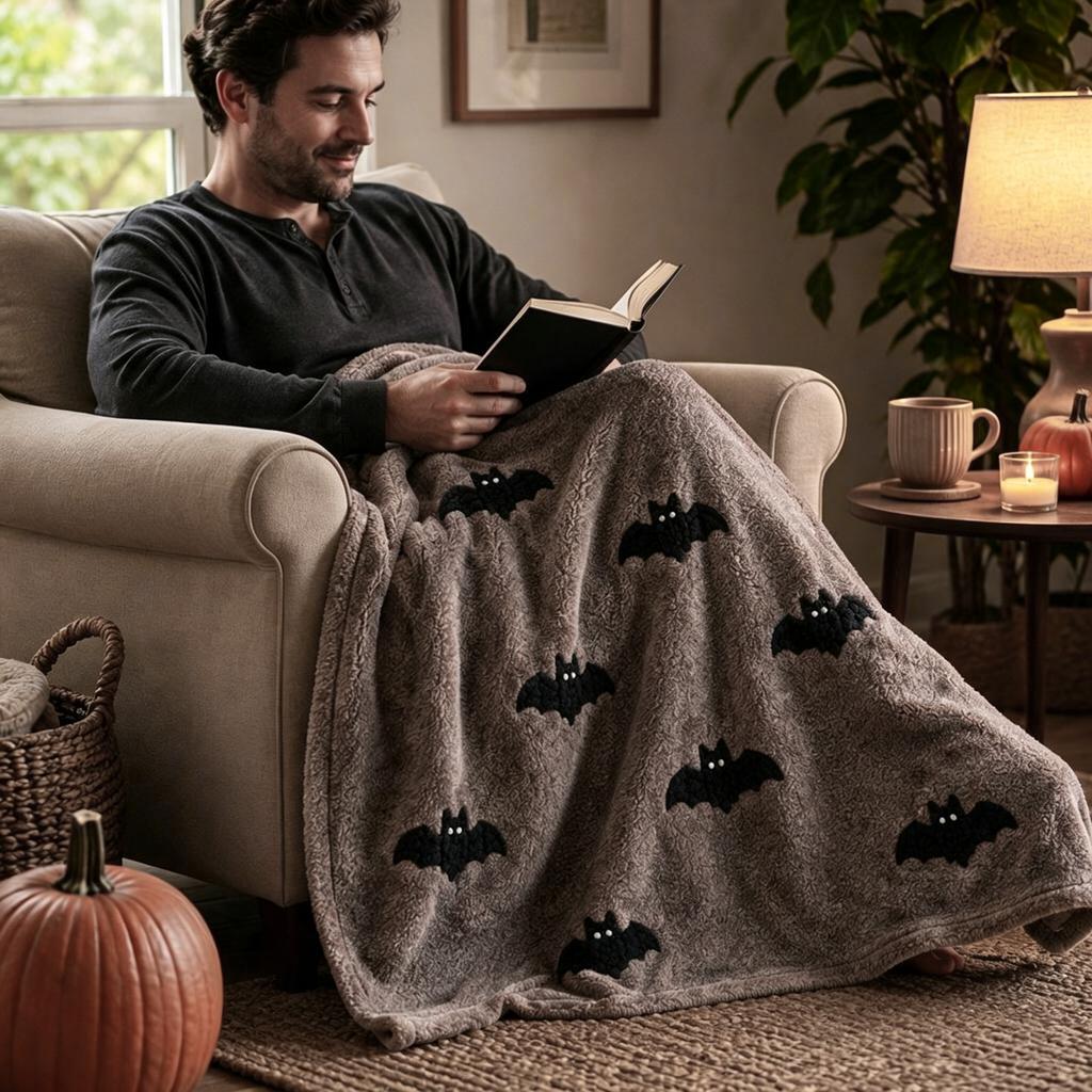 Halloween Blanket Soft Throw for Couch, Cozy Home Decor for Bedroom