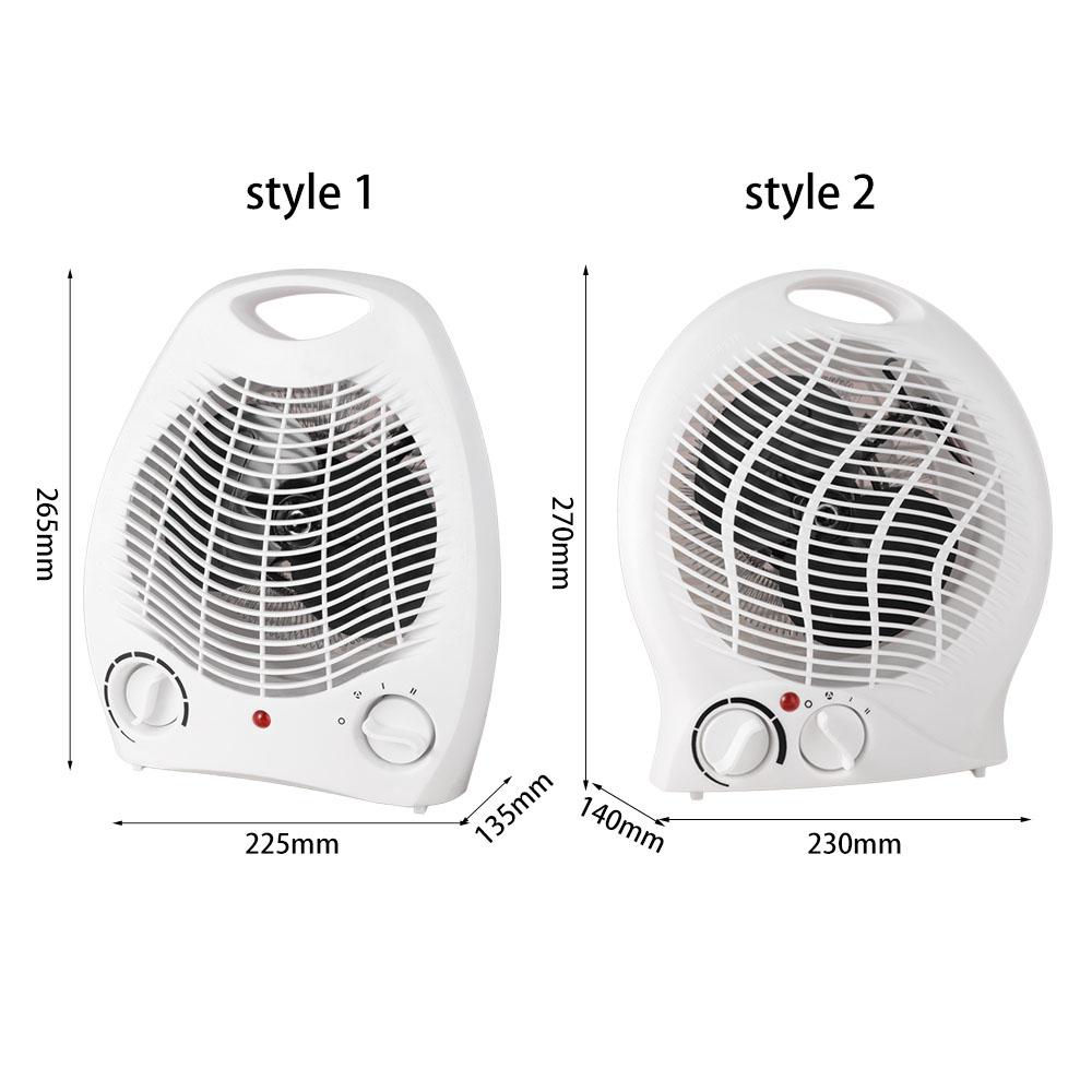 High-power Space Heater 3 Heating Settings Heating Fan Portable Electric Fan Heater Indoor