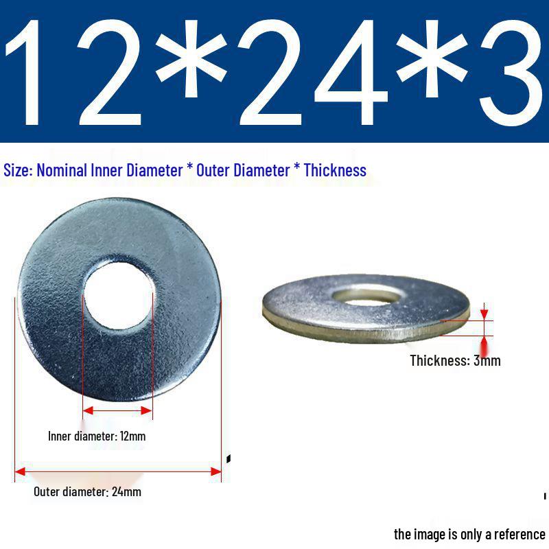 Galvanized Flat Metal Washer Spacer M3-M60