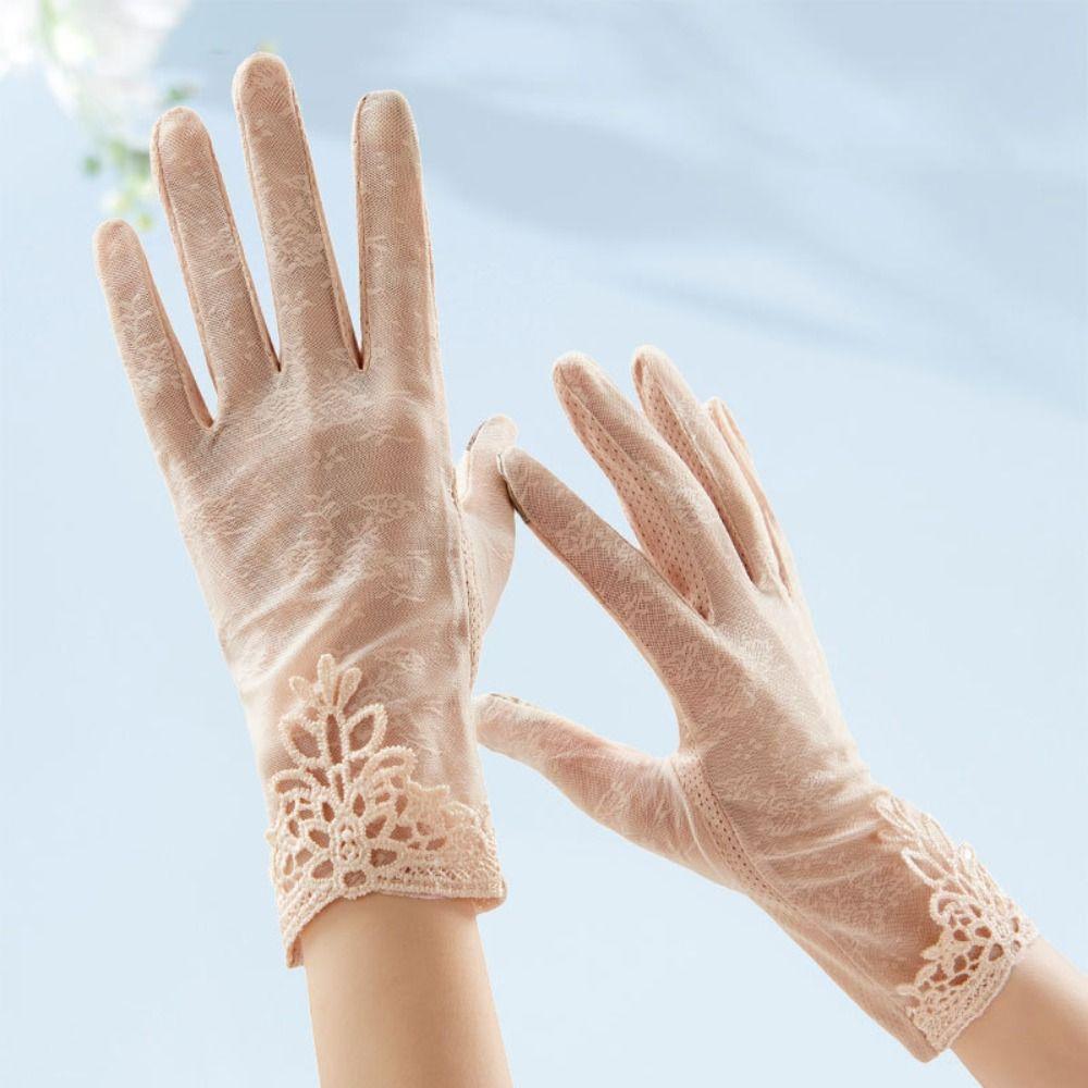 Sun Protection Sun Protection Gloves Thin Touch Screen Gloves Fashion Ice Silk Glove  Summer