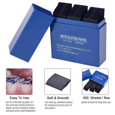 Teeth Care Whitening Dentist Tools 55*18m Dropship PIORPOY 300Pcs Occlusive Paper Dental Articulating Orthodontic Strip Paper