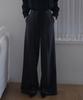 DEHEVE Wool Wide Slacks [Charcoal]