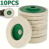 1-20pcs Polishing Wool Wheel Grinding Disc 4" Industrial Wool Felt Wheel Metal Rust Removal Grinding Disc for Angle Grinder