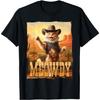 Meowdy Klassiek Cowboy Westers Katachtig Dier Schattige Kat T-shirt(6)