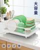 Kitsure Dish Drainer Dish Drainer with Cutlery Dish Drying Deep X White - Space-Saving Box, Rack, 30.5cm 39.6cm Wide,