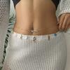 Summer Beach Charm Bikini Waist Chain for Women Rice Beads Starfish Shells Seahorse Pearl  Pendant Sexy Belly Chain Body Jewelry
