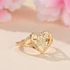 1pc Vintage Hollow 26 Letter Adjustable Ring Fashionable Casual Couple Accessory