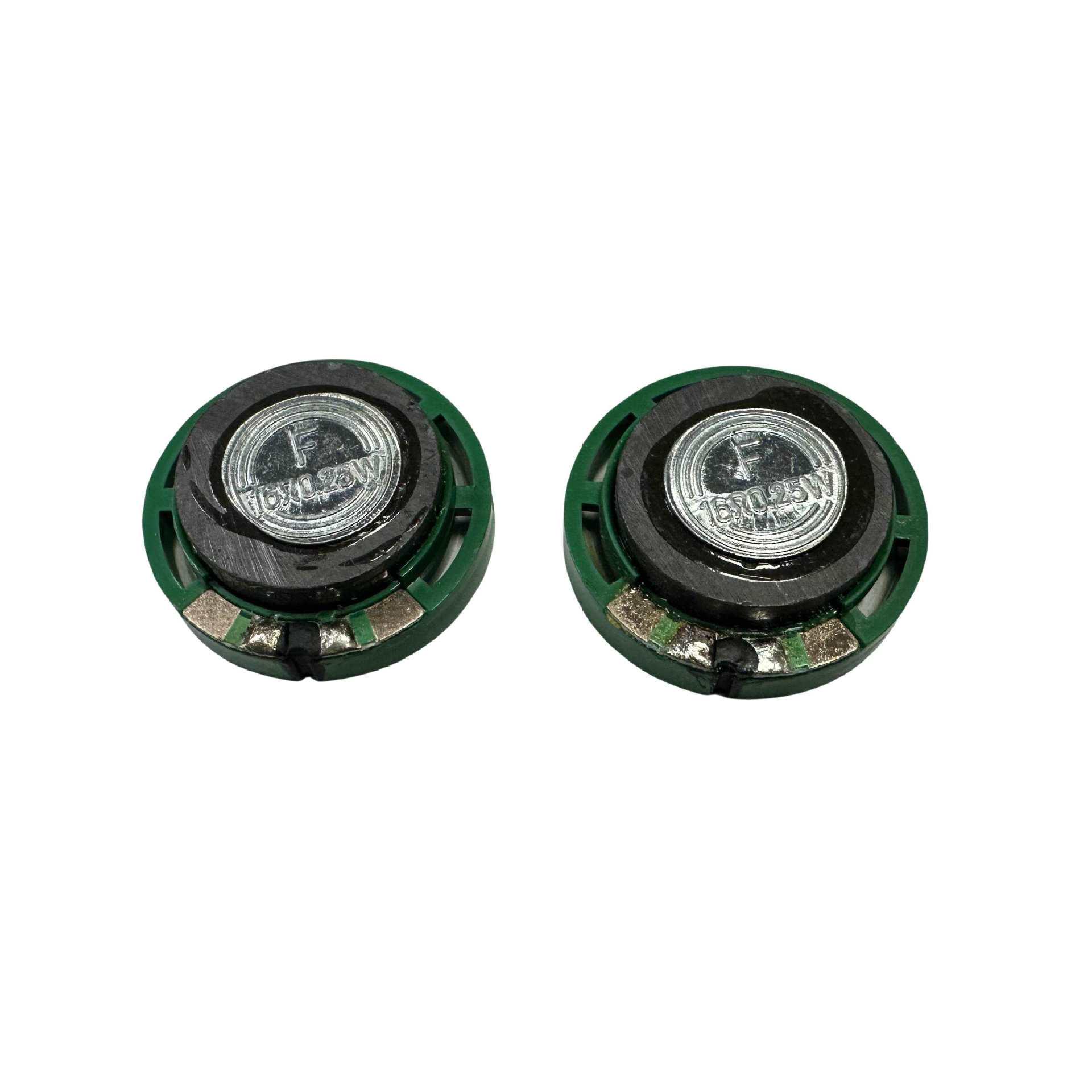 29mm Wired Magnet 8R16 8 Ohm 0.25W ROHS Intercom Doorbell Toy Speaker 16 Ohm, Wired [Price for 1]