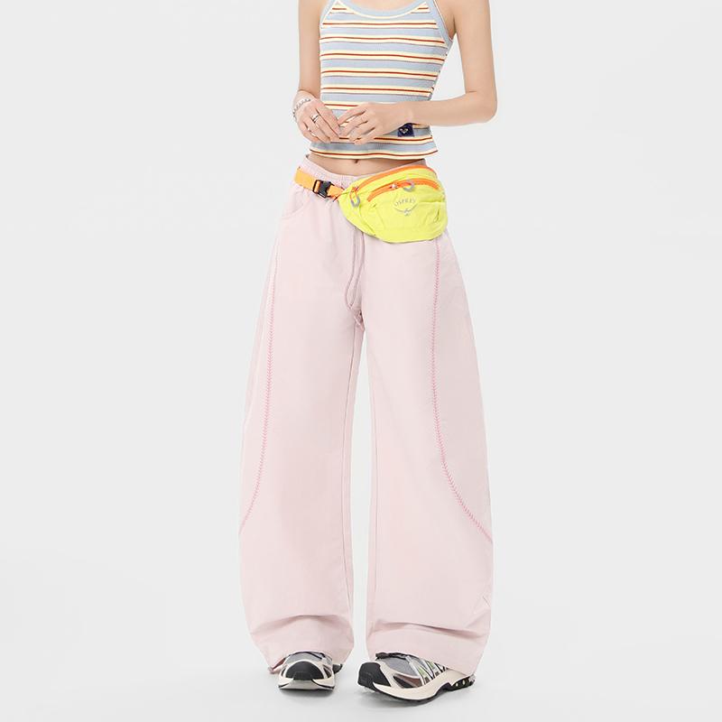 Pantalons Amples pour Femmes et Pantalons Casual d'Été à Jambe Droite pour Hommes