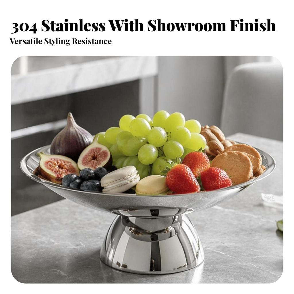 Pedestal Bowl Versatile Fruit with Base Sturdy for Dining Table