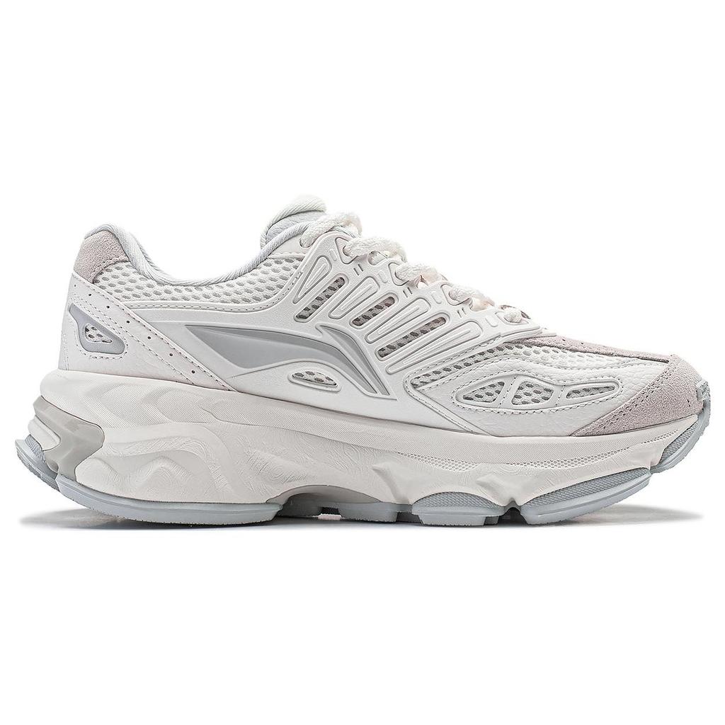 LiNing Nanshan Lightweight High Resilience Thick Sole Increased Height Wear Resistant Shock Absorbing Non Slip Low Top Casual Shoes AGCT470-1