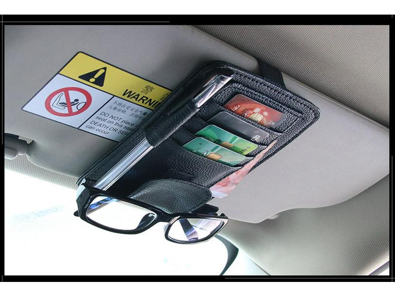 Car Sun Visor Glasses & Card Holder Clip R-7260
