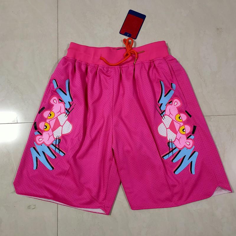 Mens Basketball Shorts With Team Embroidery NBA Style Loose Fit Athletic Pants Practice Casual Wear