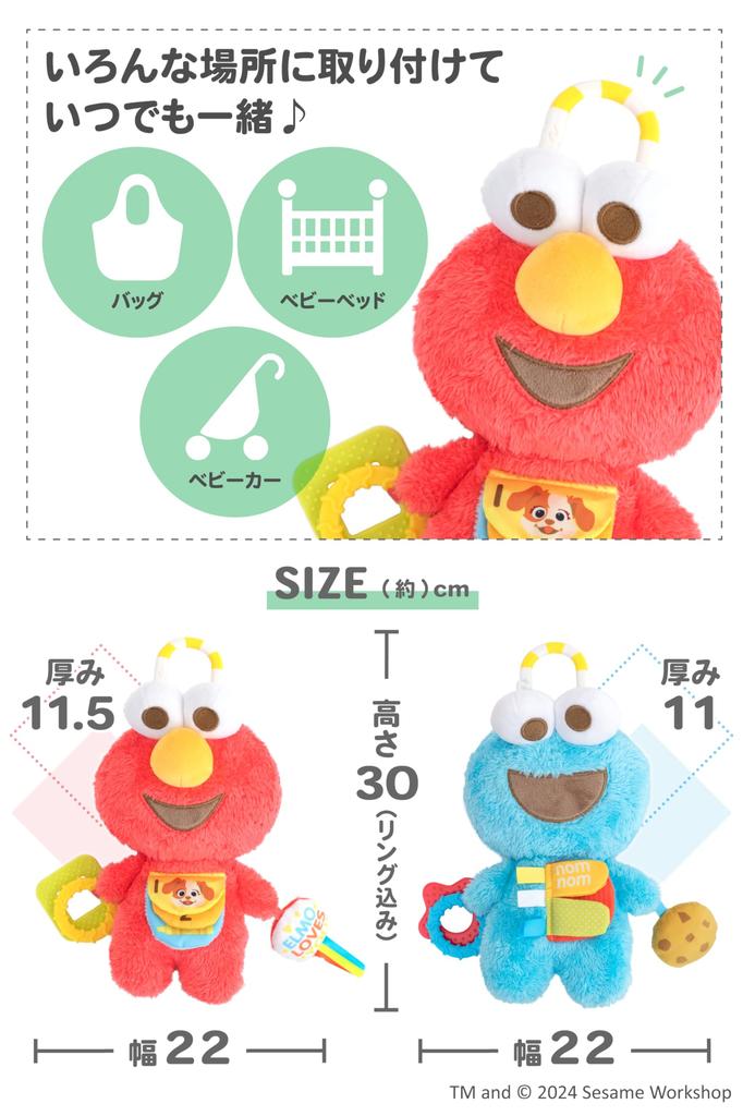 Nihon Ikuji Sesame Street Activity Toy (Cookie Monster)