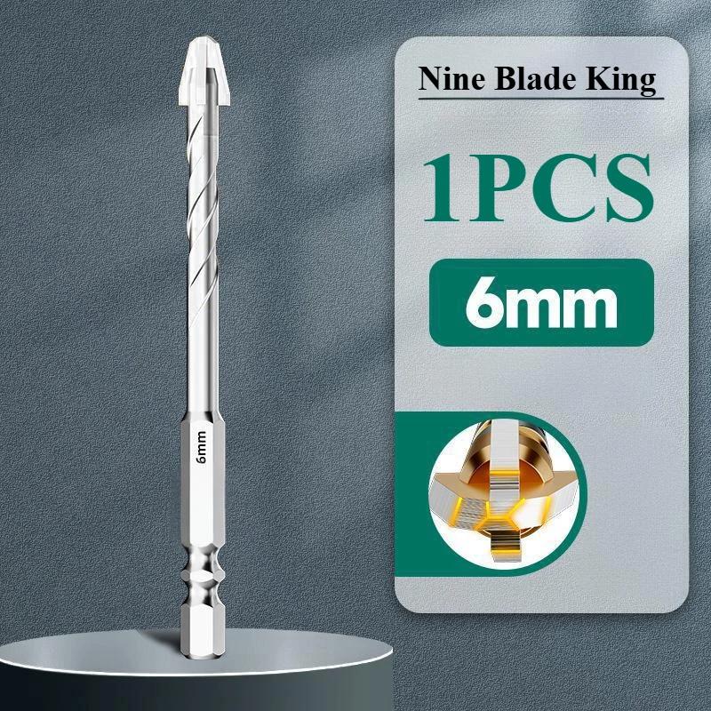 

T9 Сверло по керамической плитке с девятью лезвиями для сверления эксцентричного высокотвердого бетона ручной дрелью, стекло, цемент, мрамор