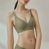 New Seamless Jelly Underwear Women's Deep V Thin Soft Support Comfort Big Chest Small Sexy Bra Cover