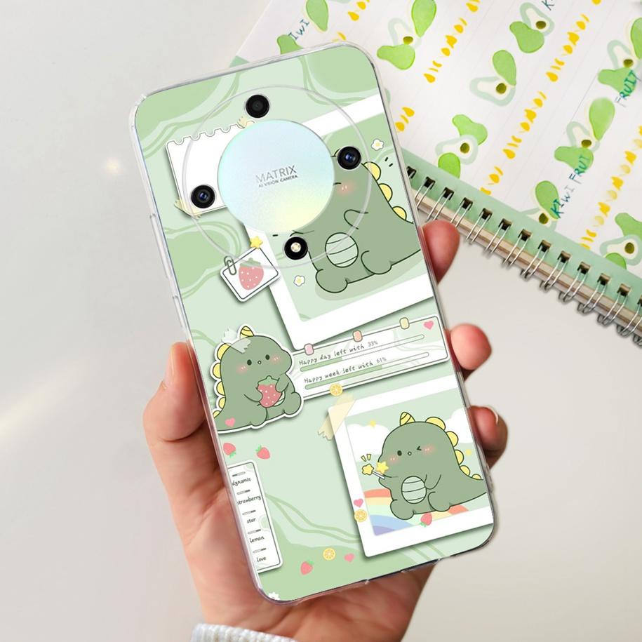 For Honor X9b 5G Case 2023 Fashion Flower Clear Silicone Soft Back Cover For Honor X9a RMO-NX1 Funda HonorX9 X 9 X 9B X 9A Coque