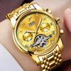 Luxury Automatic Mechanical Men's Watch with Stainless Steel Man Watch Waterproof Luminous Business Wristwatches