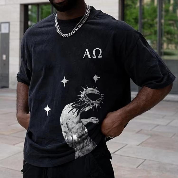 Anime JOJO Bizarre Adventure cotton Hot sale Unisex shirt Summer New Fashion Oversized Oneck Unisex Cartoon Anime Tshirt