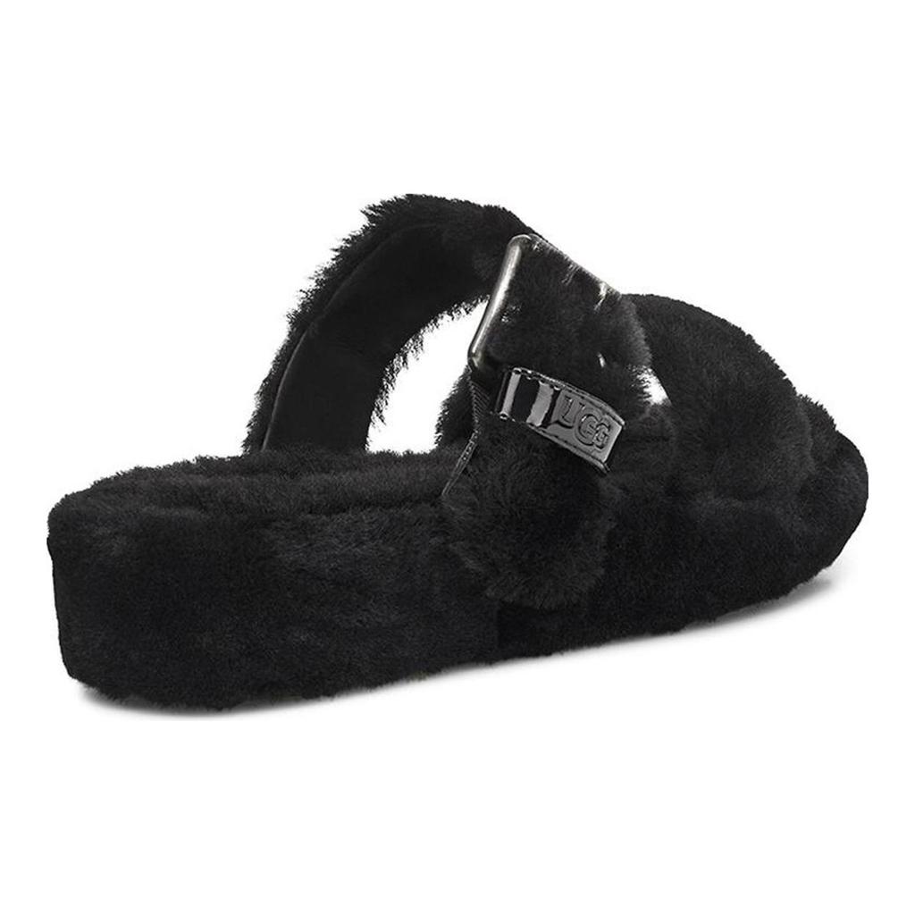 UGG Fuzz Yeah Black Sandals Women's 1104662-BLK
