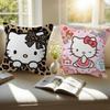 Personalized picture text home decorative pillows Household Gifts 45x45cm Sparkling Hello Kkt Leopard Print
