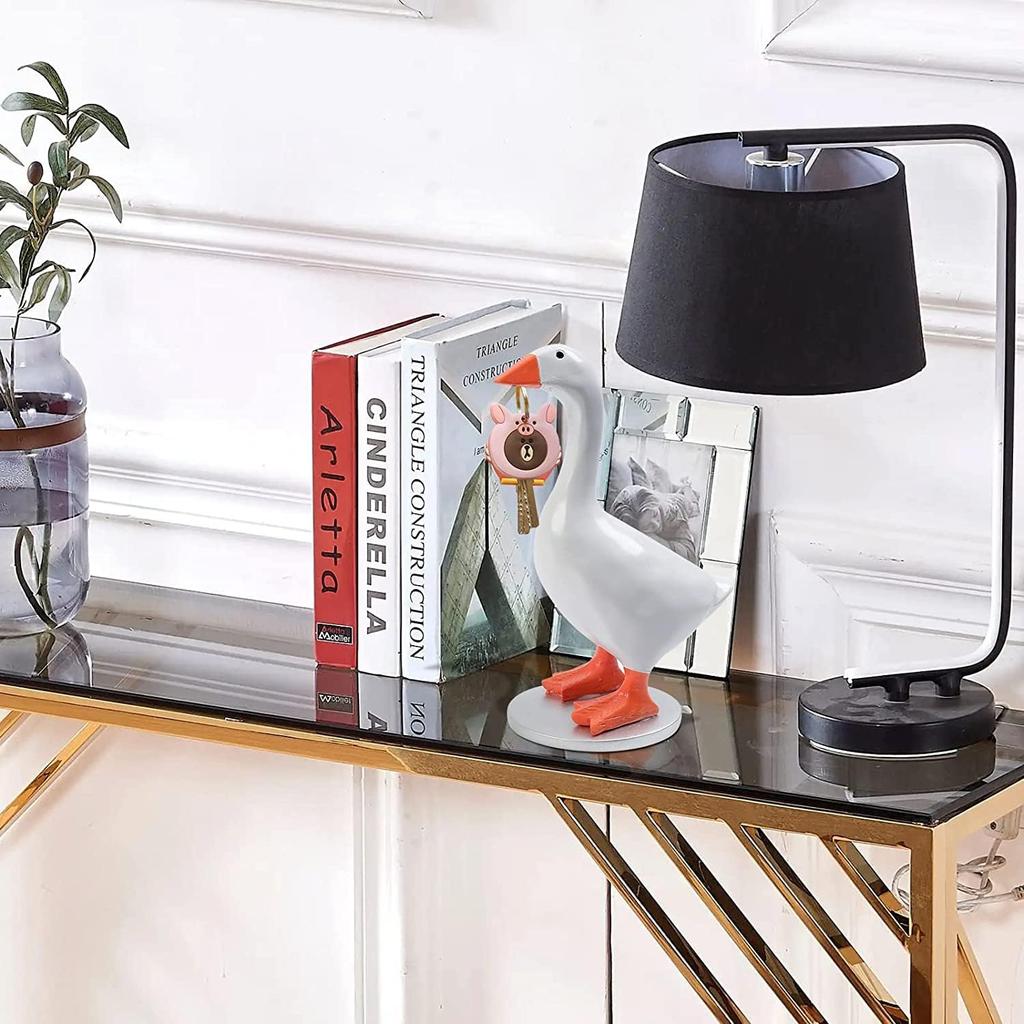 Magnetic Goose Key Holder Cute Home Decor Kawaii Room Office Table Desk Aesthetic Funny Bedroom Housewarming Gift 1PCS