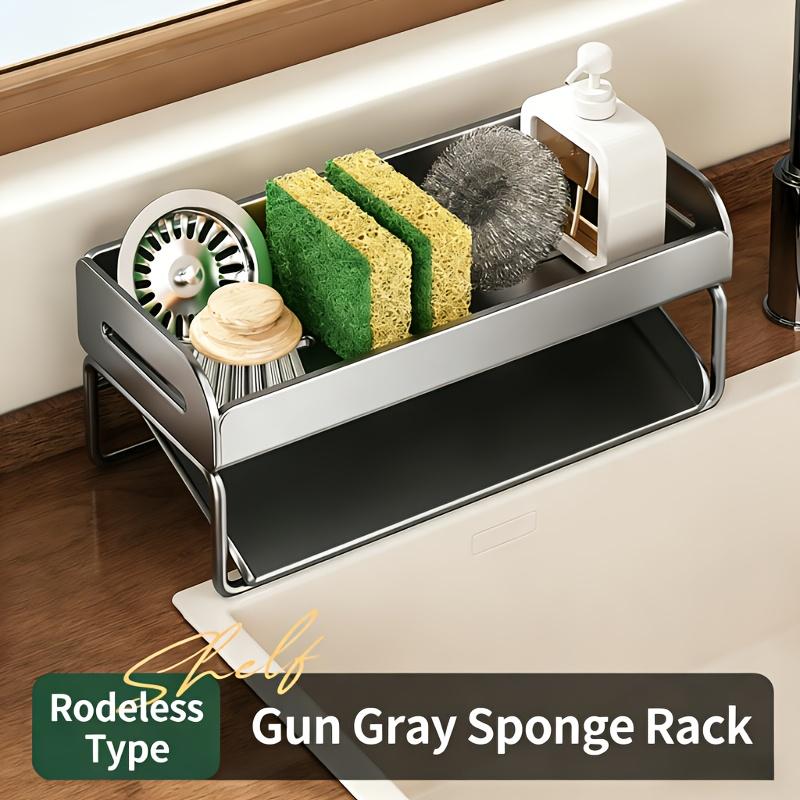 Household Carbon Steel Material Storage Rack, Kitchen Storage Rack, Sink Cloth Sponge Wipe Storage. High Load-bearing Capacity