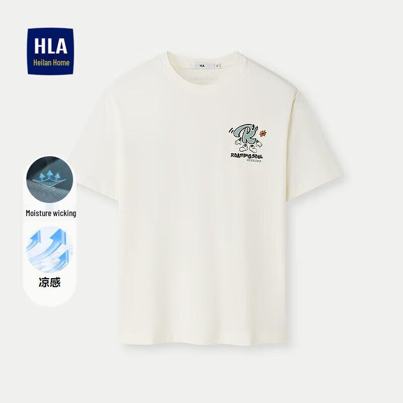 HLA Men s Cooling Quick-Dry Crew Neck T-Shirt S