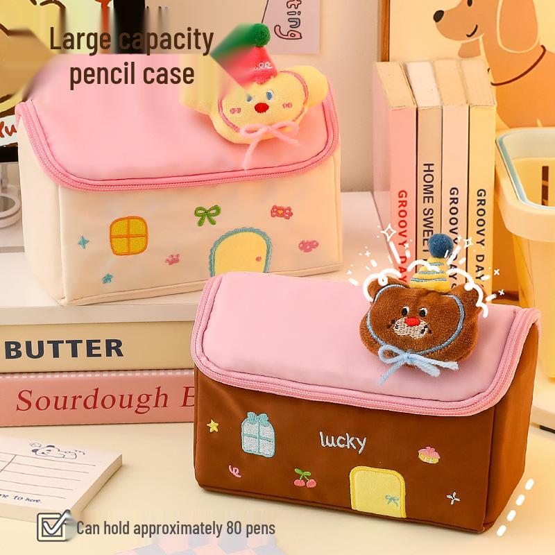 Spacious Pencil Case & Makeup Bag for Girls - Large Capacity, High Value, and Perfect for Students