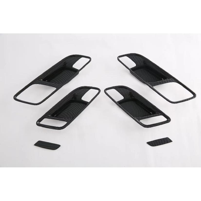 For MG HS 2018      2024 ABS Carbon Fiber Inner Door Handle Bowl Frame Cover Trims Car Styling Accessories