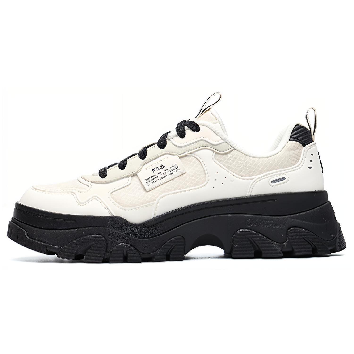 

FILA HIKE Textile, Synthetic Leather Cushioning Slip Resistant Abrasion Resistant Low top Chunky Sneakers Women s F12W144132FWA 38.5