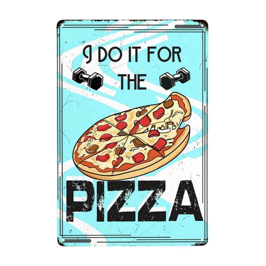 1pc Sandwiches Dlicious Burgers Pizza Hot Dog Fast Food Metal Signs, Retro Wall Decor for Home Kitchen Restaurant Bar 12x8 Inch