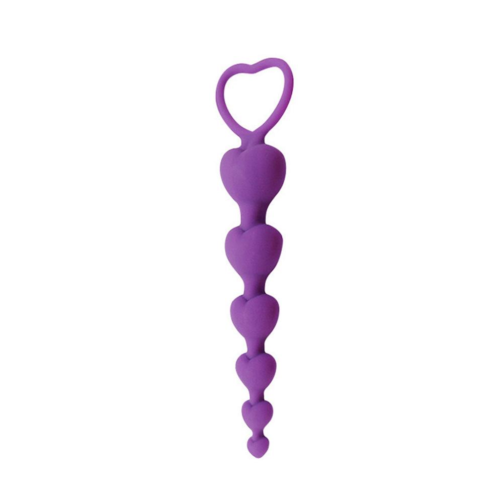 Sexy hračky stimulující bod G pro muže Ženy řitní otvor Velké koule Silikonové zátky pro dospělé Sexy Pár Sexy Heart Beads Soft Anal