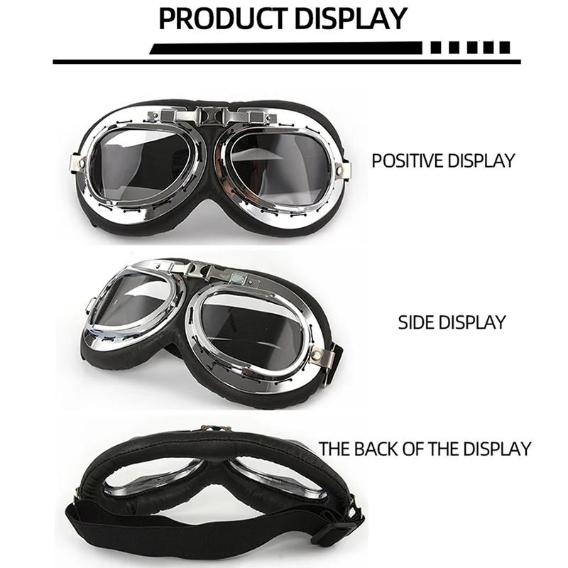 Universal Motorcycle Goggles for Harley Goggles Retro fashion Cool Motorcycle goggles skiing goggles motorcycle helmet Goggles