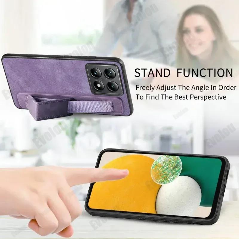 Retro Plain PU Leather Matte Holder Cover for Honor 400 Pro 400 Lite Wristband Kickstand Silicone Case for Honor400 Pro