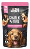 Pan Mięsko | Pedaços em Molho - Ração Úmida Para Filhotes - Vitela Com Codorna 150G