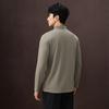 HLA Men's Business Casual Long Sleeve Polo Shirt