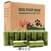 Eco-Friendly Scented Thick Dog Poop Bags, Degradable Roll-On Flat Mouth Design