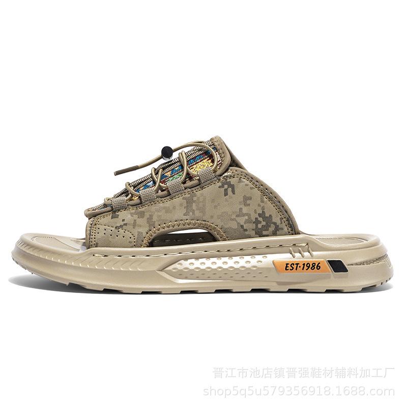 

Ручная работа ультрамягкие модные домашние однословные шлепанцы для ванной комнаты, отдыха, путешествий, верхняя одежда, персонализированные износостойкие нескользящие влагостойкие тапочки 44 хаки