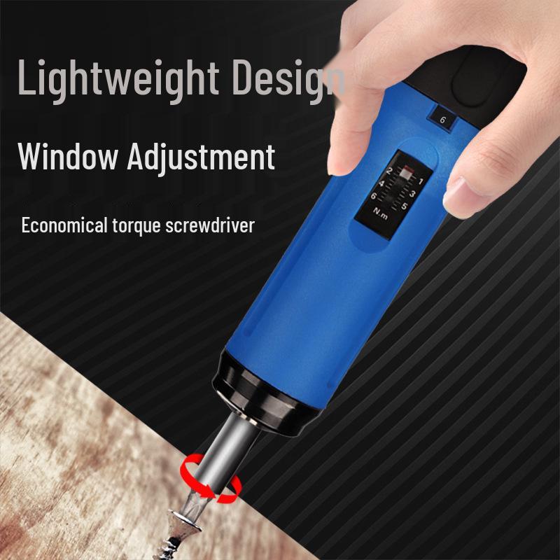 HEMUELE Adjustable Torque Screwdriver with Bit Holder, Idle Slip Design