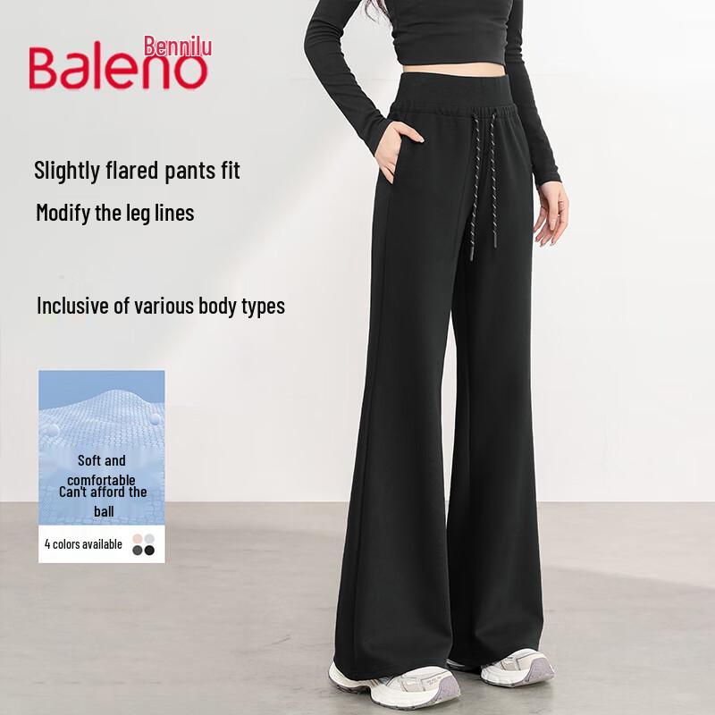 

Baleno Women s High-Waist Straight-Leg Flare Pants S