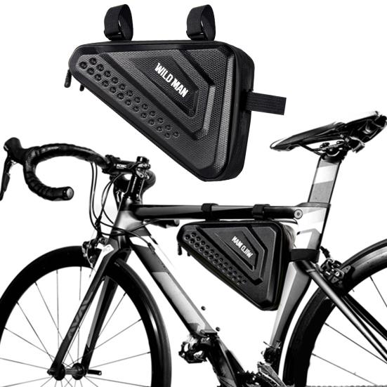 WILD MAN-ES19 Waterproof Hard Shell Front Tube Frame Bag for Road Bicycle