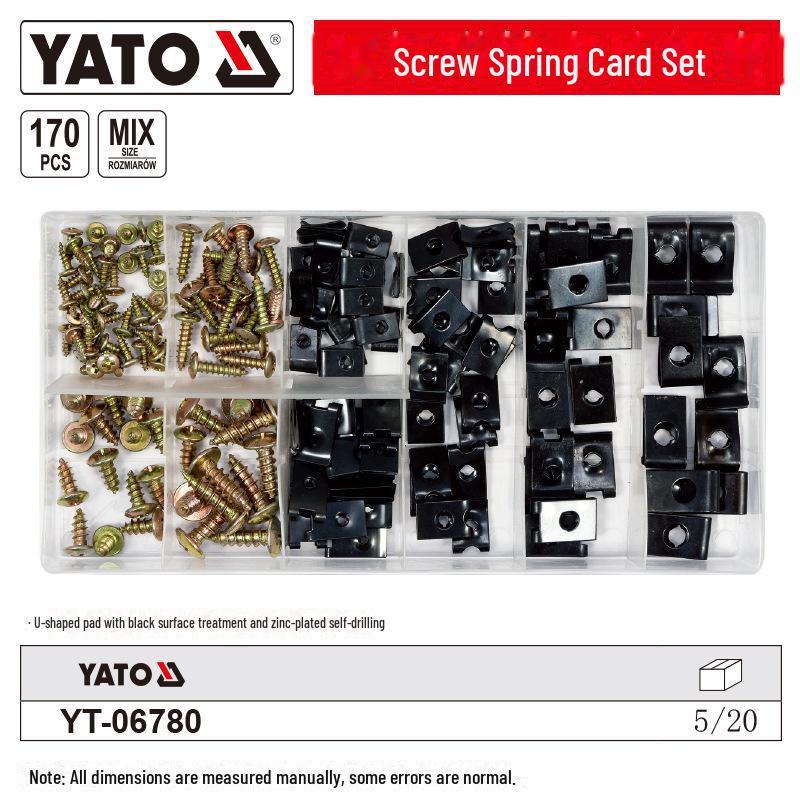 

Комплект винтов для установки автомобильного замка и корпуса YATO 170-piece set YT-06780