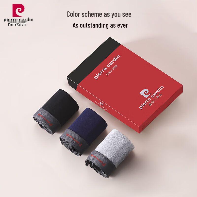 Pierre Cardin Men's 3-Pack Mid-Waist Cotton Boxer Briefs